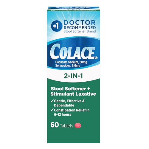 60 Count Stool Softener Plus Stimulant Laxative R1688