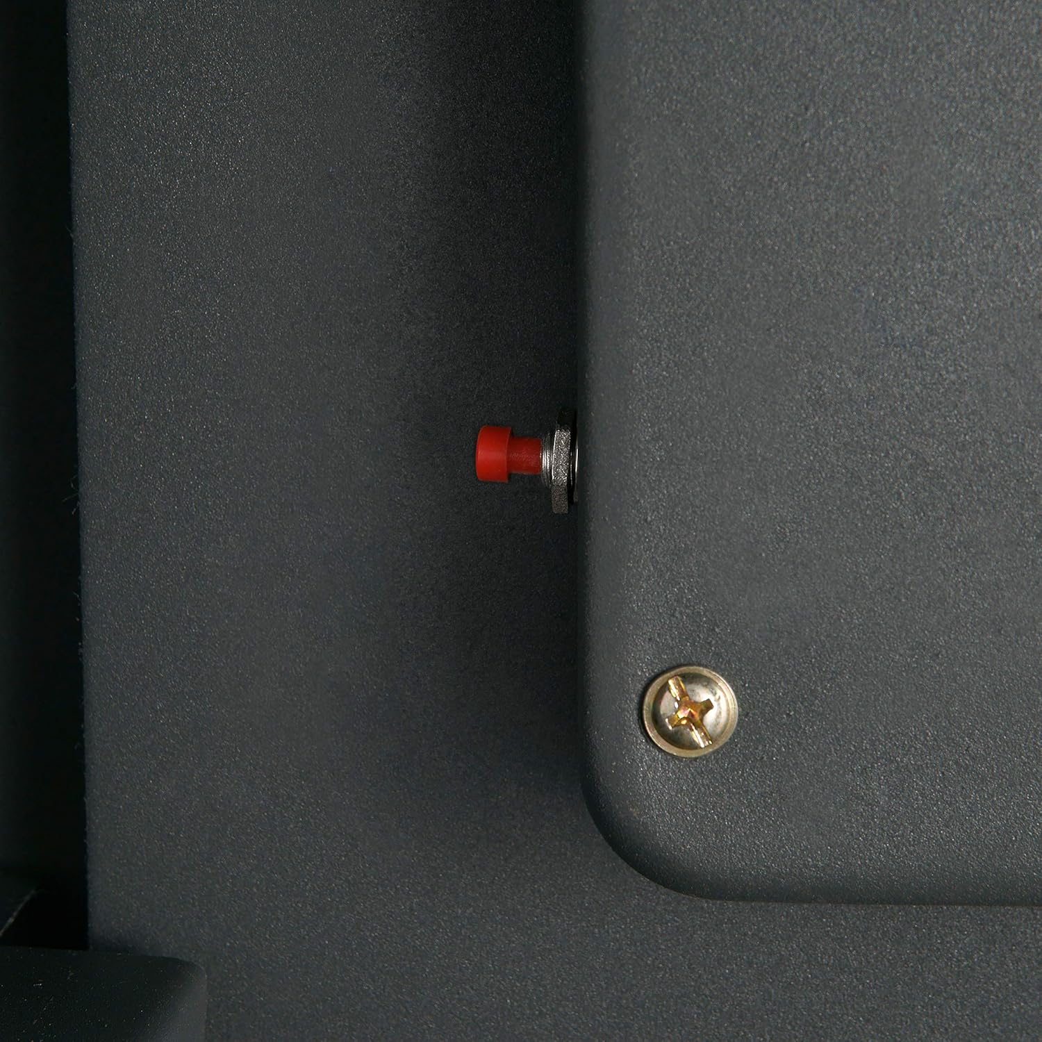 Dark Gray Electronic Flat Wall Safe Box with Digital Keypad and 2 Manual Override Keys C193634