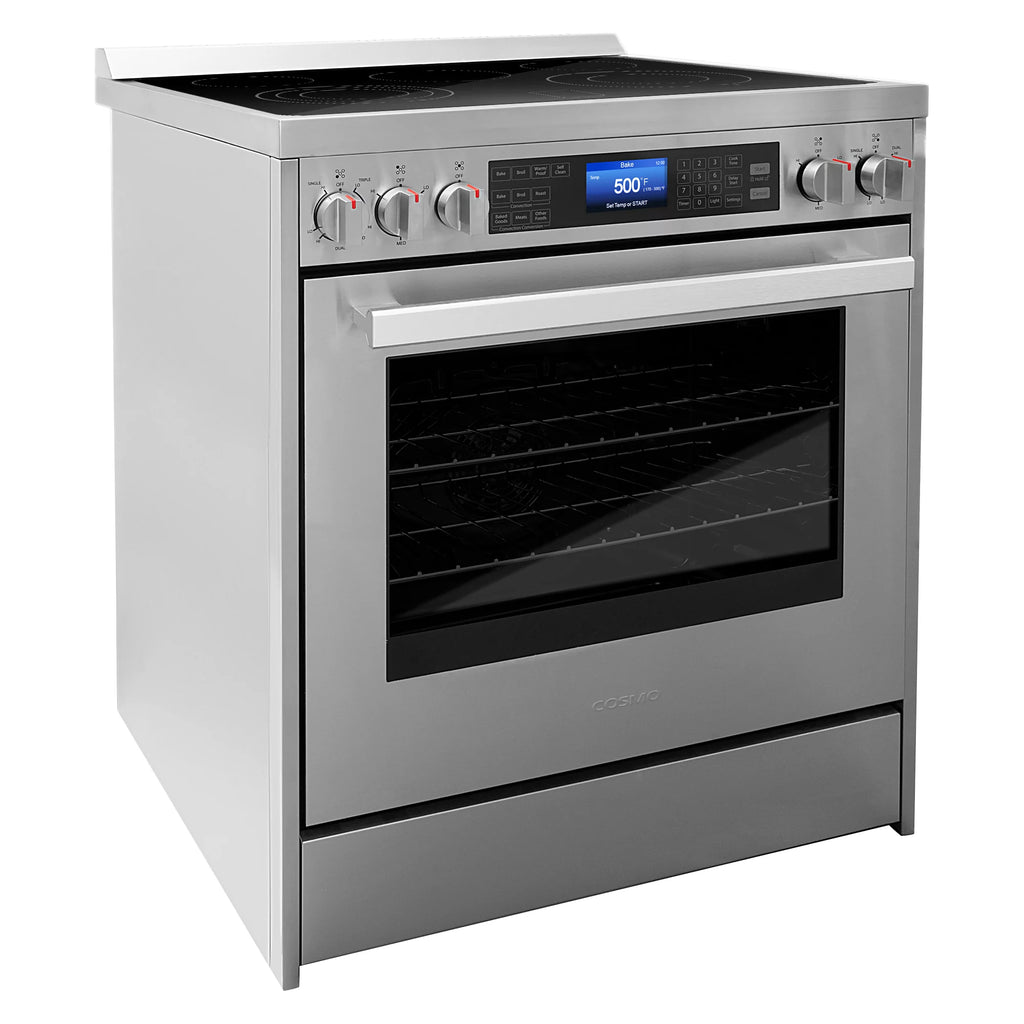 2 Piece Kitchen Appliance Package with 30" Over The Range Microwave & 30" Freestanding Electric Kitchen Stove U401