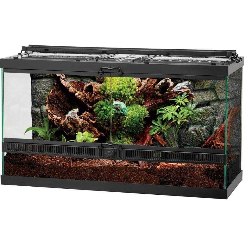 Front Opening Terrarium with Realistic Rock Foam Background G631