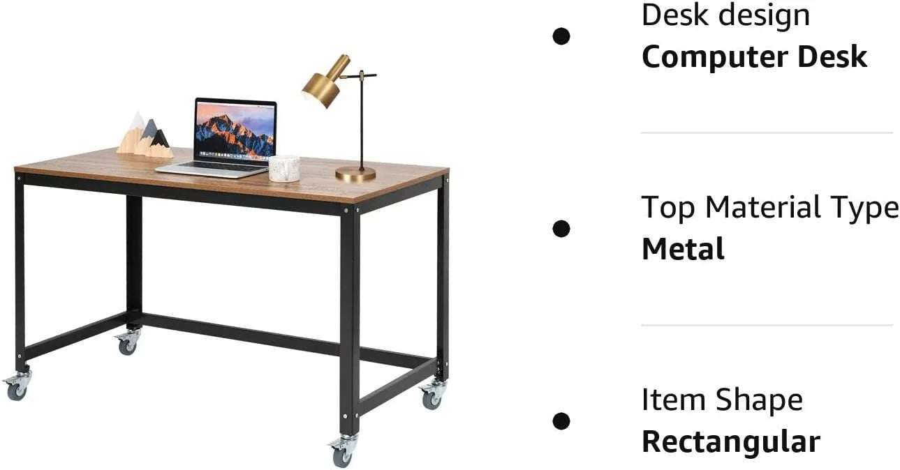 Mobile Desk with 4 Wheels I328