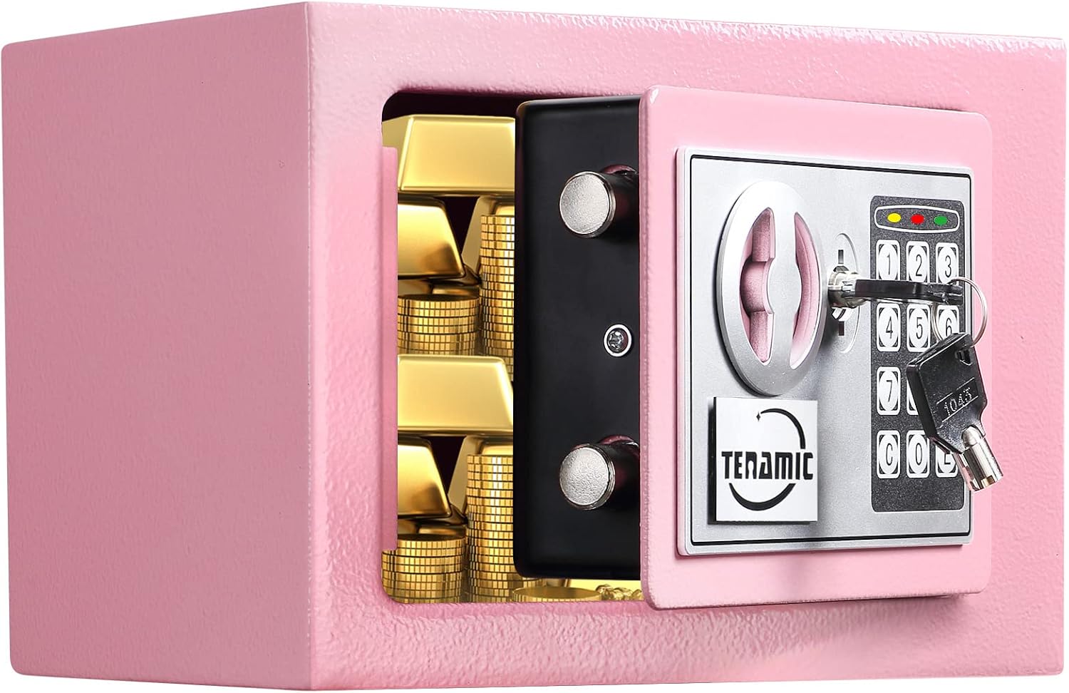Pink 0.23 Cubic Feet Electronic Digital Security Box E265611