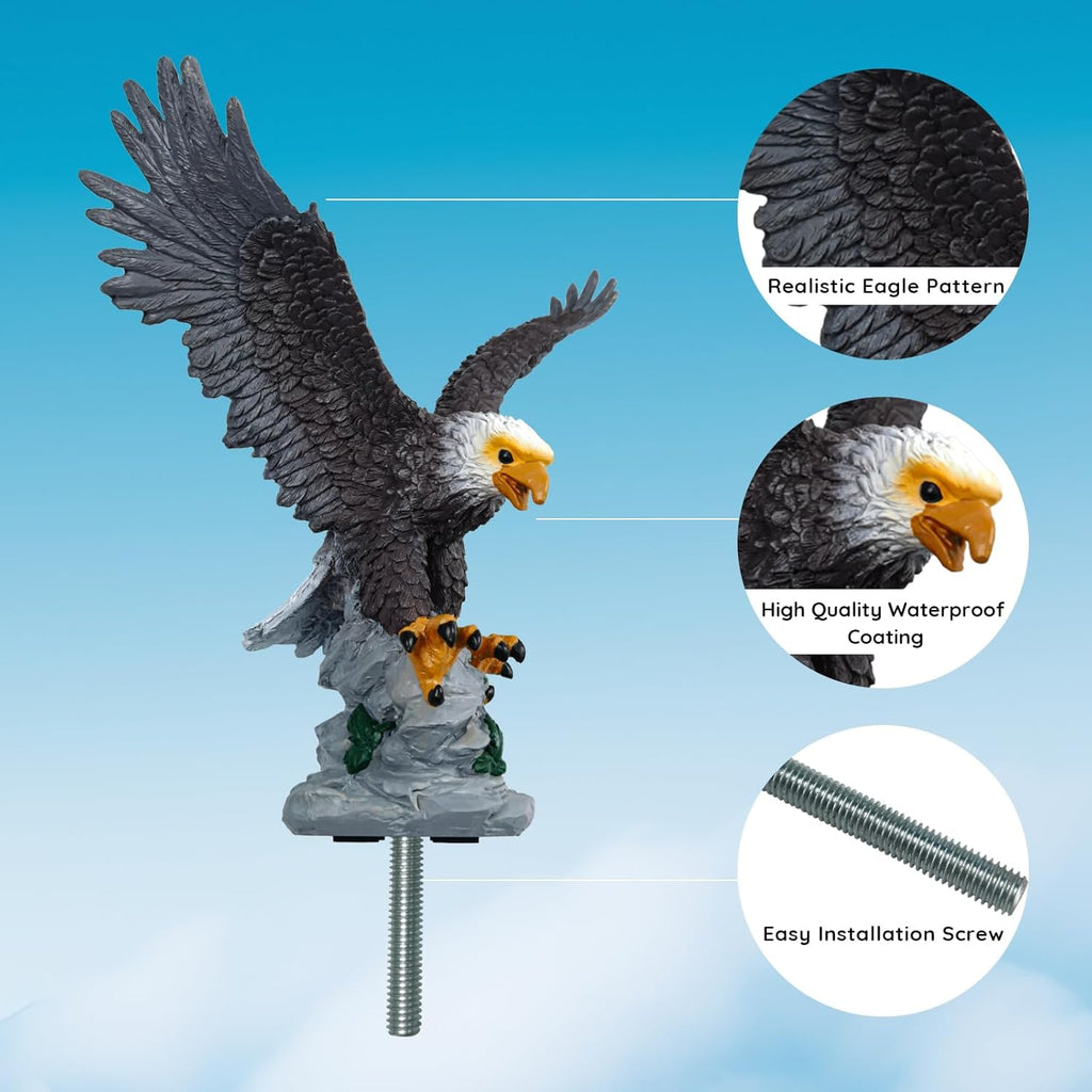 10.62 Inch Eagle Flagpole Topper H441540