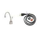 Contemporary Instant Hot and Cold Water Dispenser Faucet, Satin Nickel Q7402