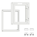 White 10 Pcs Clear Plastic Dog Playpen J6545