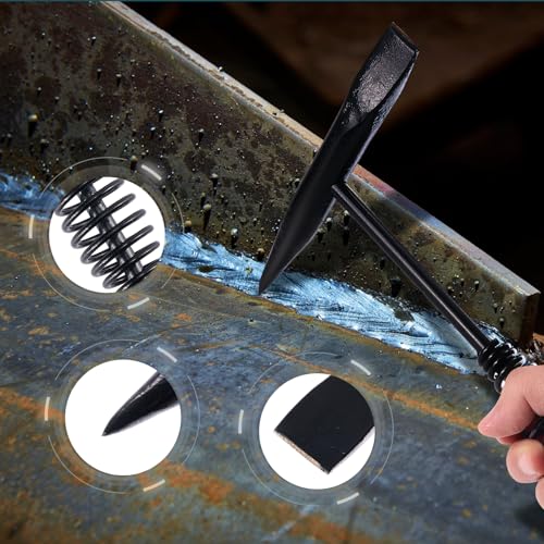 Handheld Welding Machine, 110V 120A Portable ARC Welder with Auto Darkening Welding Goggles and Welding Chipping Hammer O9743