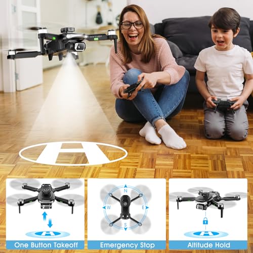 1080P HD Camera Brushless Motor Drone with 3 Batteries P590