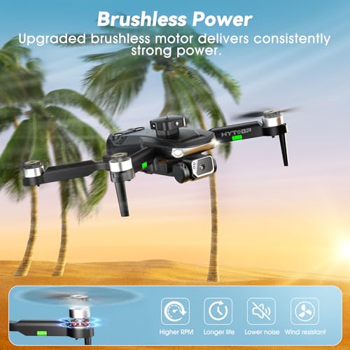 1080P HD Camera Brushless Motor Drone with 3 Batteries P590