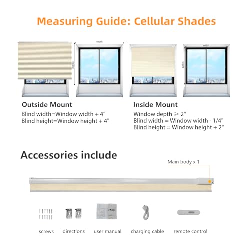 Grey Motorized Cellular Blackout Window Blinds Q10911