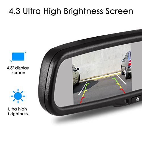4.3" Rear View Mirror Camera with Night Vision Backup Camera A12818