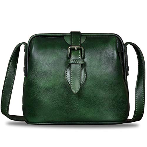 Genuine Leather Crossbody Bag Small Satchel Vintage Mini Purse B138