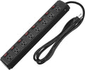 8 Outlet Metal Power Strip with Switches Y51988