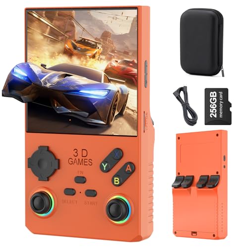 40000 in 1 Handheld Game Console 4.0 inch IPS Screen 4000mAh Portable Pocket Arcade 256G TF Card Transparent Black J740757