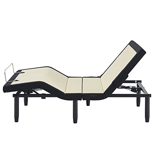 Full Adjustable Bed Frame with Back Massage and Wireless Remote B24565