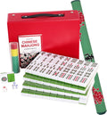 X-Large 1.6" Durable Melamine Mahjong Tiles with Carrying Case M86574