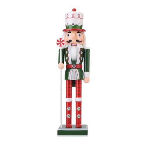 15 Inch Wooden Nutcracker Figure (Green) X92117