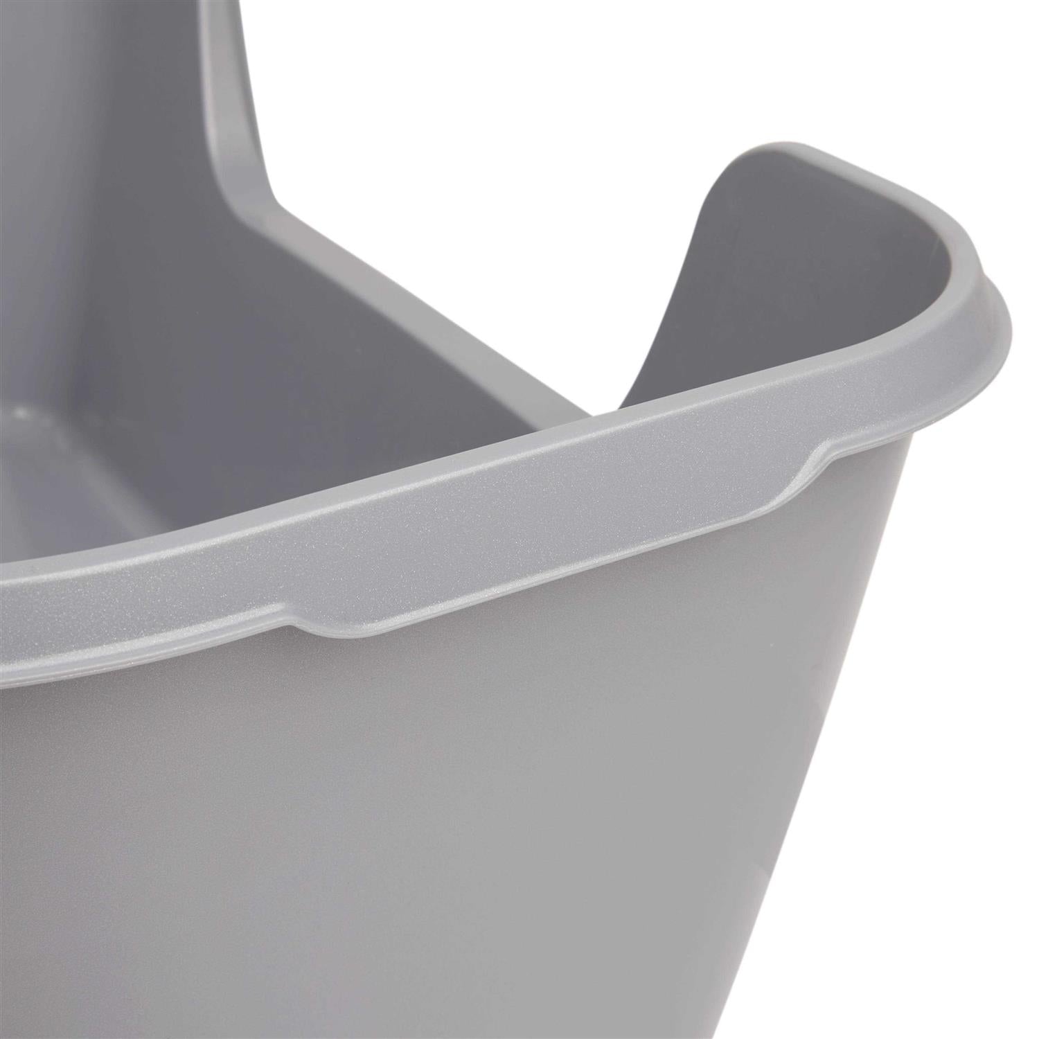 Grey High-Back Corner Litter Box Y361337