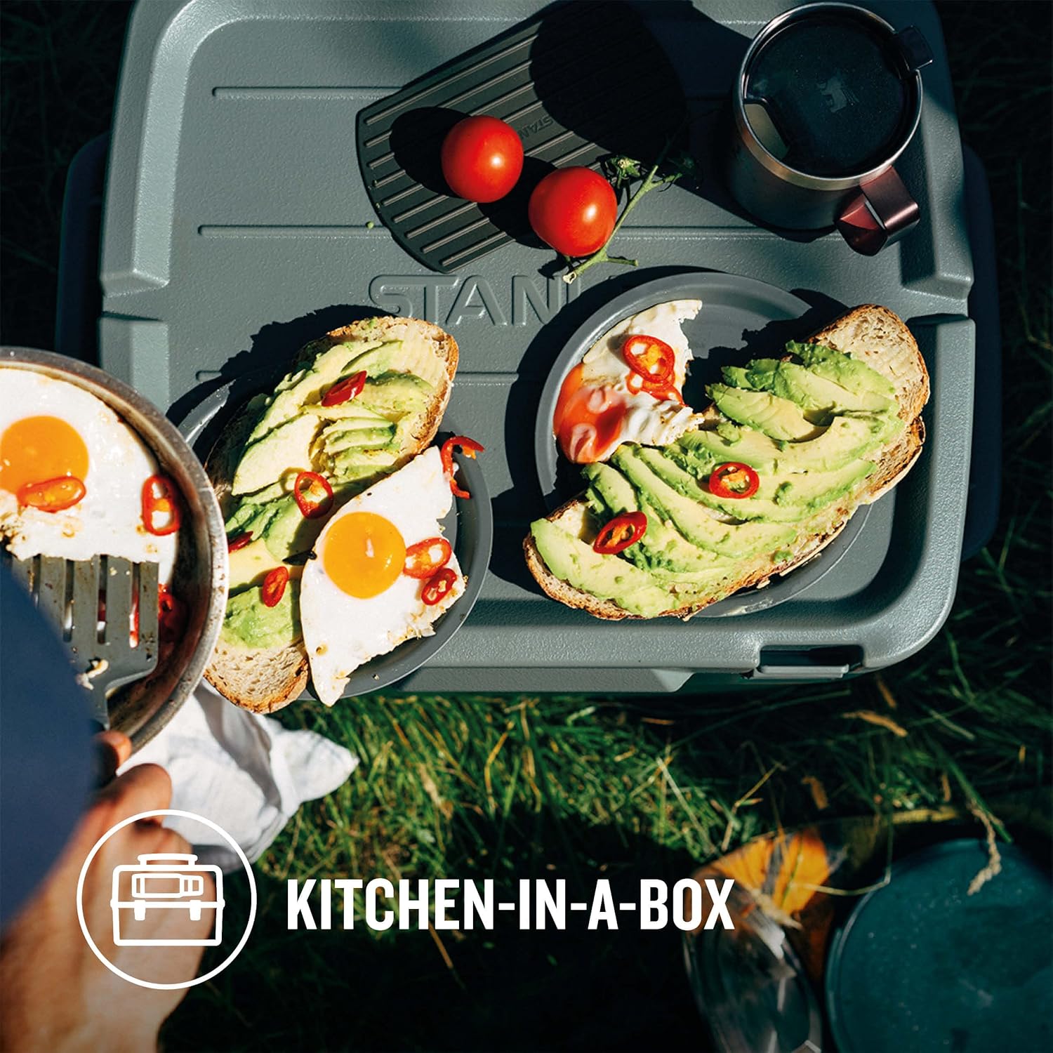 9 Piece Stainless Steel Camp Cookware Set S204