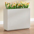 White 38Lx10Wx30H Heavy Outdoor Planter Box L344