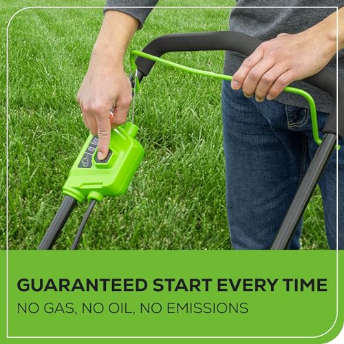 40V 16" Brushless Cordless Push Lawn Mower with 4.0Ah Battery and Charger P7949