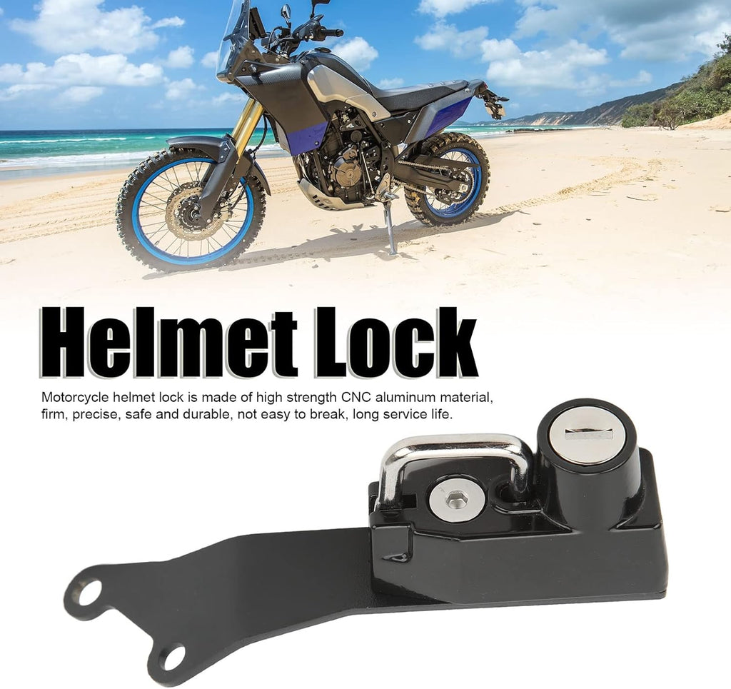 Black Motorcycle Helmet Lock with 2 Keys C55884