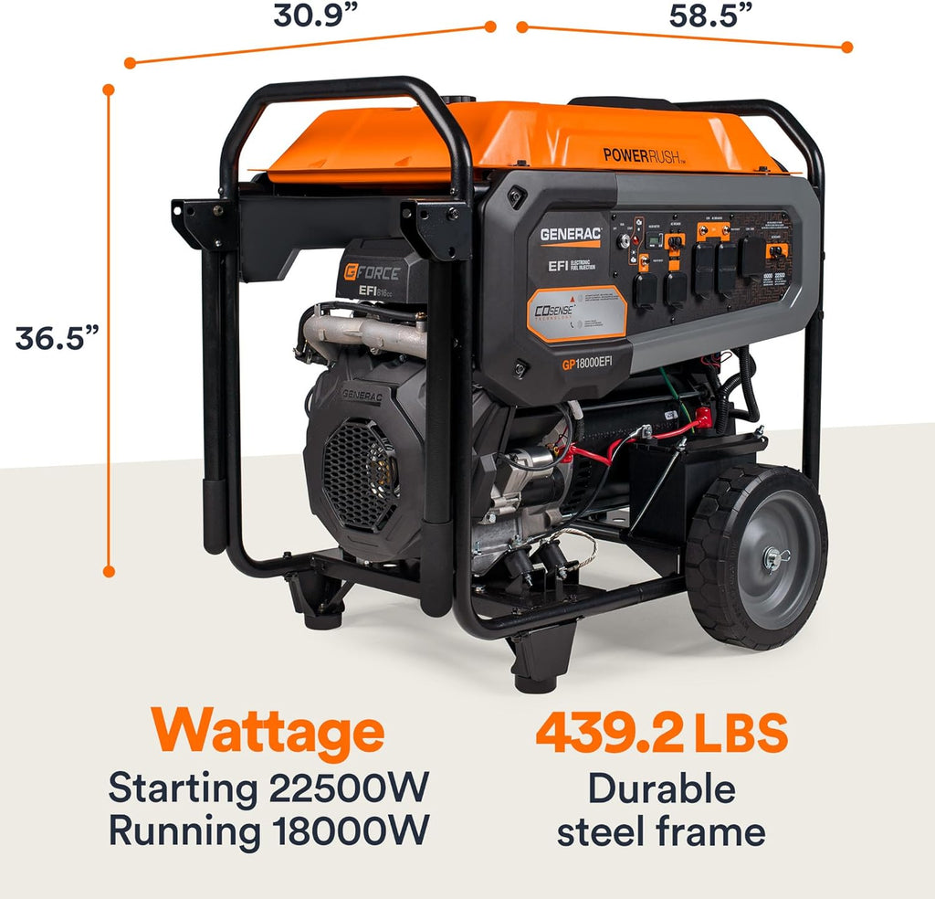 18,000-Watt Gas-Powered Portable Generator P956240