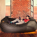 7 ft Dark Denim Bean Bag Sofa E848