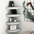 4 pcs MDF Corner Wall Shelves 13.8" x 13.8" x 1.5" N237