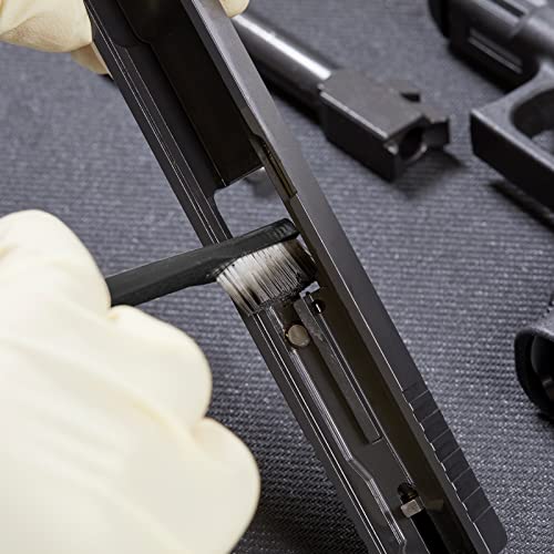 Gun Cleaning Supplies Case with Patches, Swabs, Cloth, and Brush A548