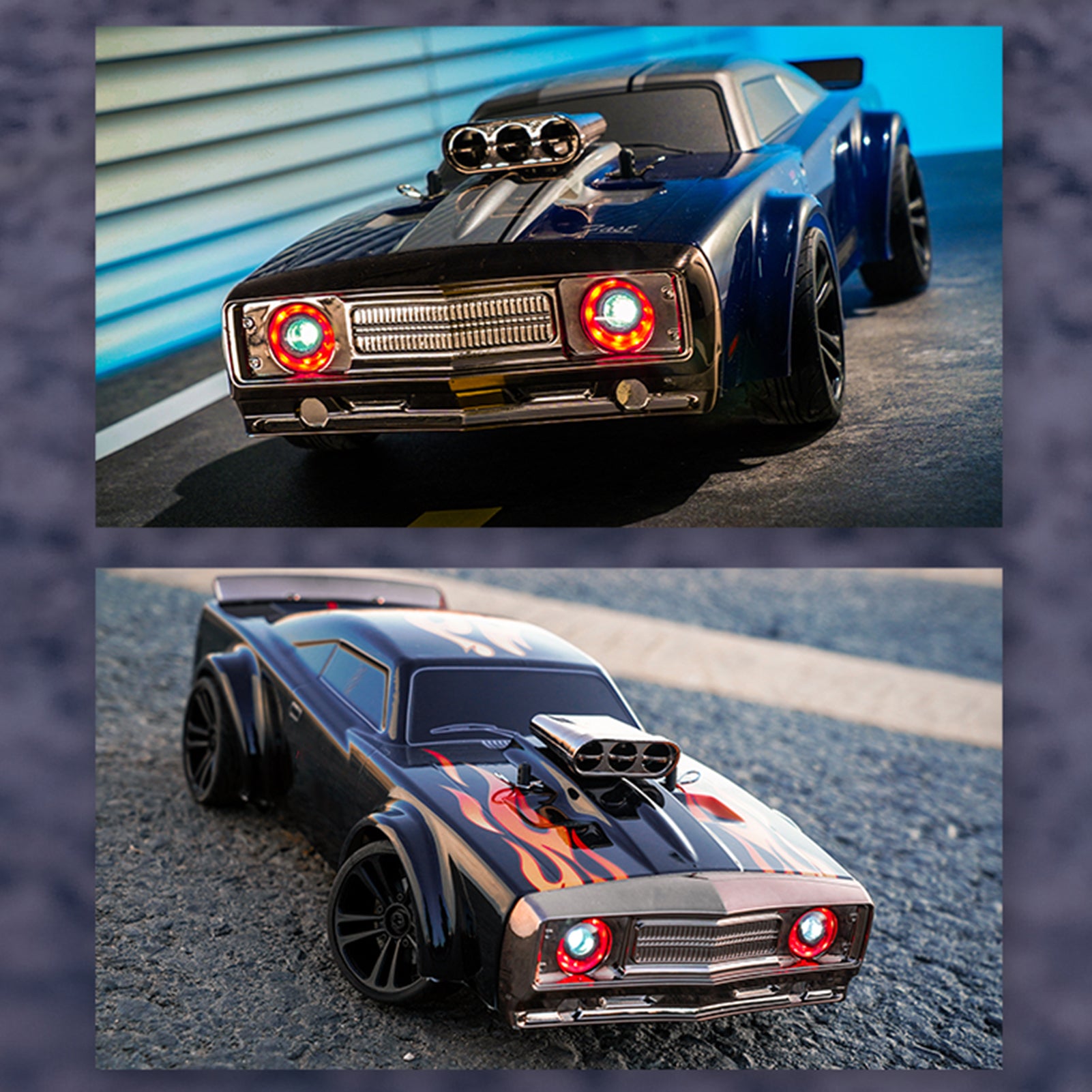 Remote Control Drift Car 2.4GHz 4WD 35kmh RTR with Angel Eye Headlights Z202