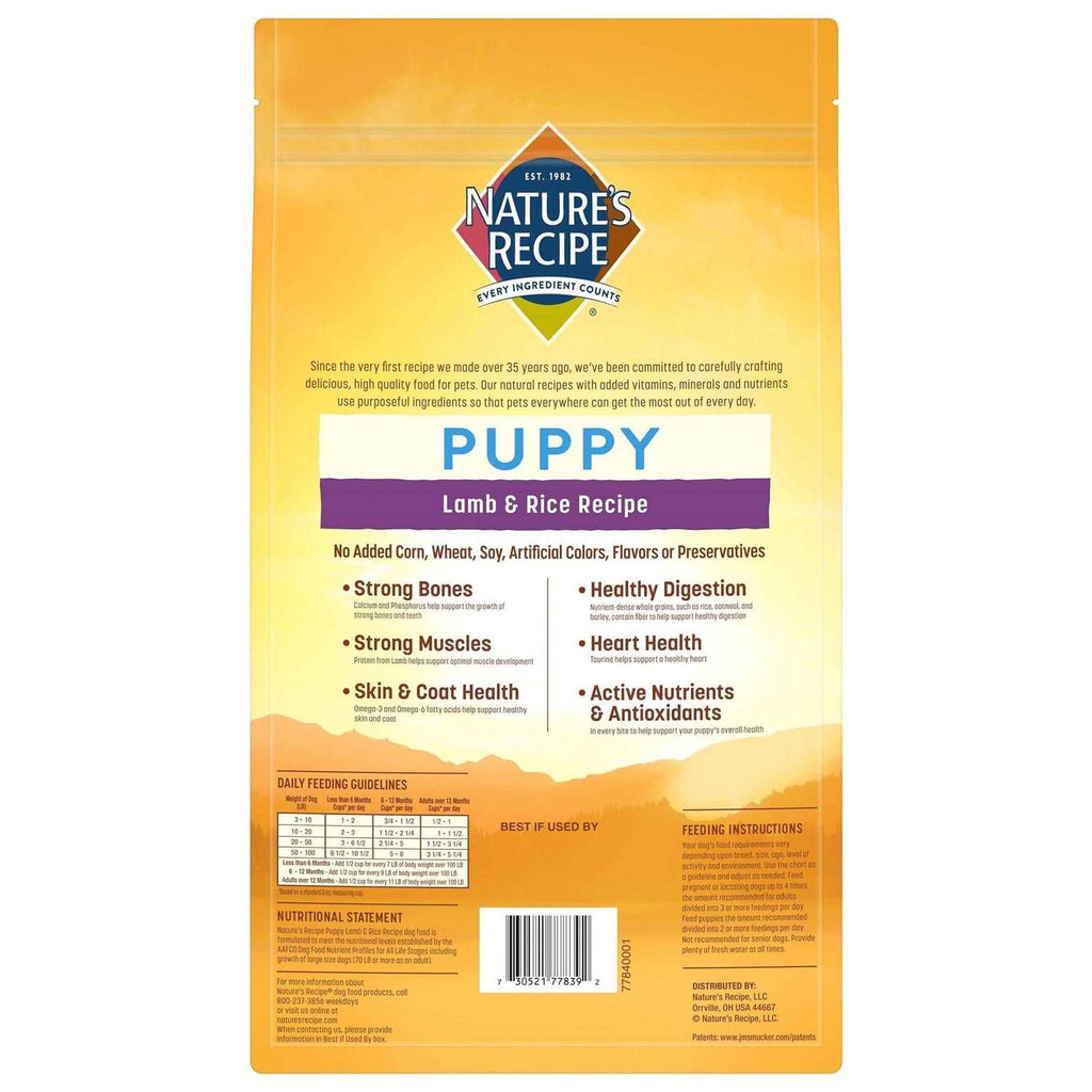 Puppy Dry Dog Food Lamb & Rice T435