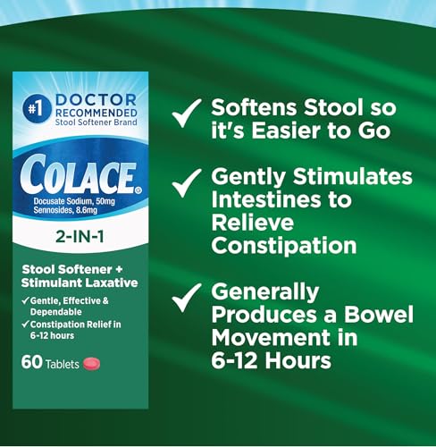 60 Count Stool Softener Plus Stimulant Laxative R1688