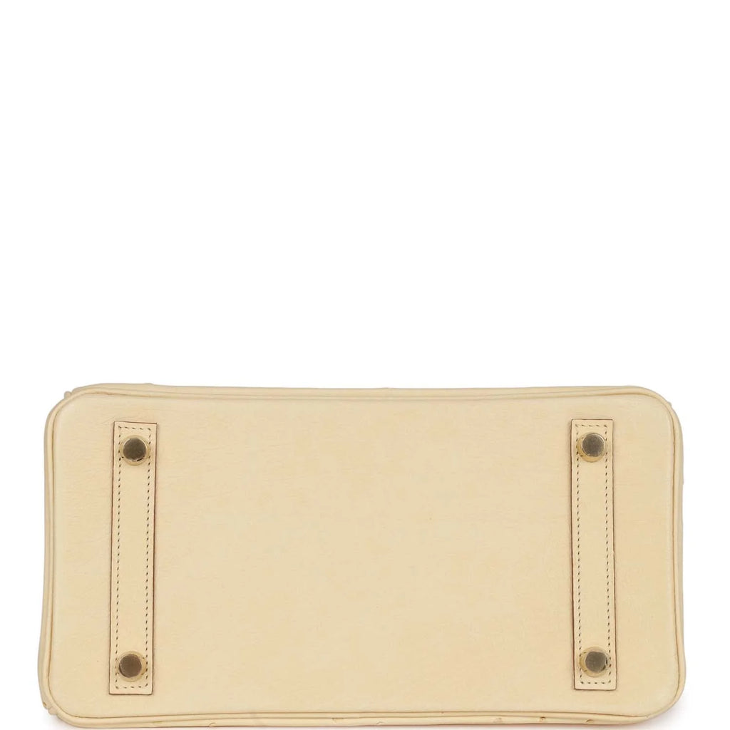 Vanille Ostrich Boreal Gold Hardware Birkin 25 H705