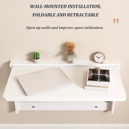 Fold Down Wall-Mounted Drop-Leaf Table (L60*W40cm) J83238