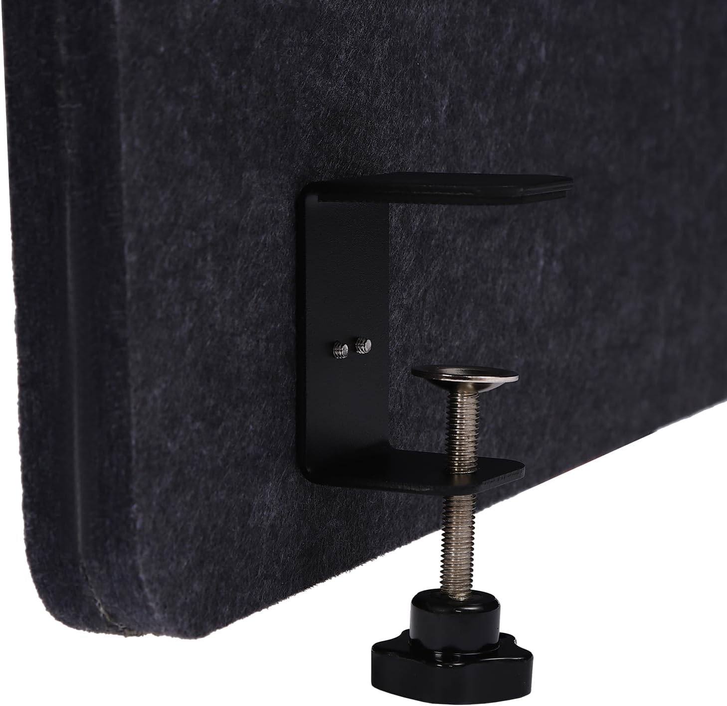 Dark Gray Acoustic Desk Privacy Panel, 59"L x 24"W V38311