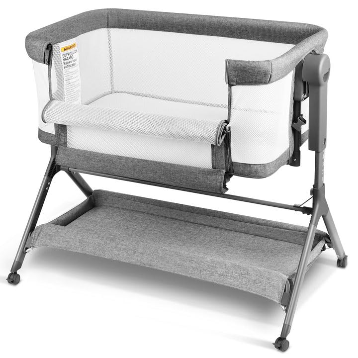 Grey 3-in-1 Rocking Bassinet with Mattress G71889