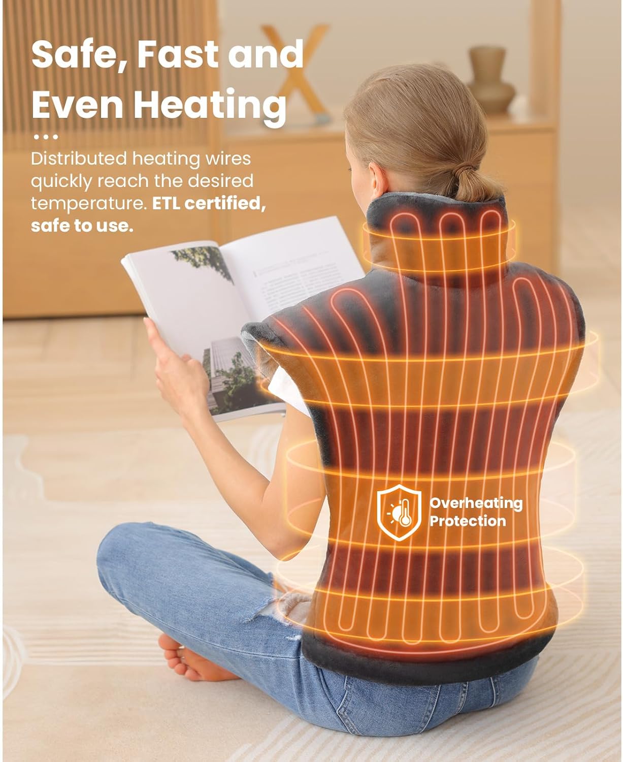 Weighted Electric Heating Pad, 24"x34" J93535
