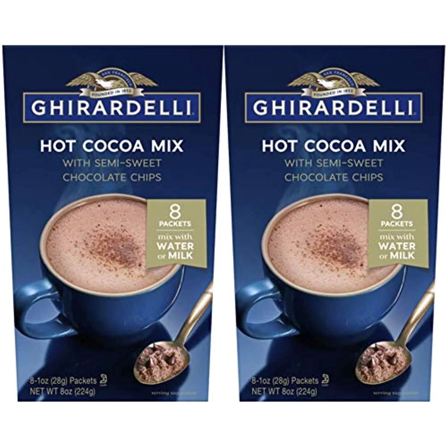 2 Boxes Hot Cocoa With Semi-Sweet Chocolate Chips Y289