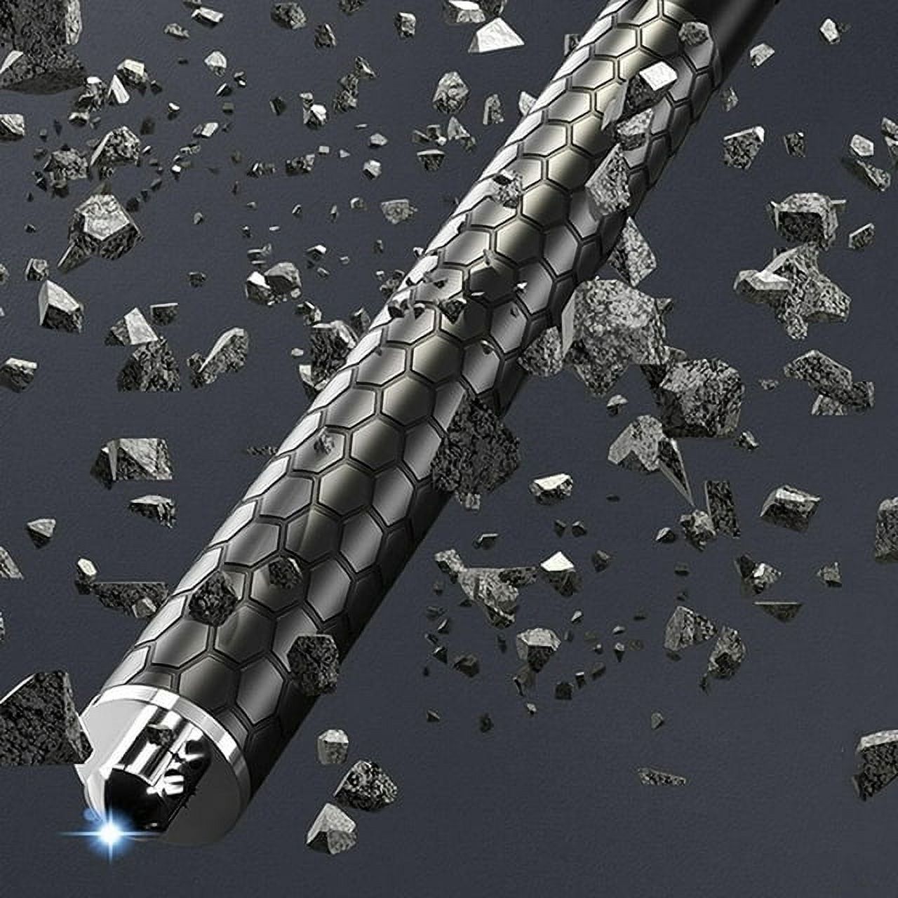 Enhanced Automatic Retractable Hiking Stick 3 Sections Trekking Poles with Sleeves and Tail Ropes Non-Slip Q8584