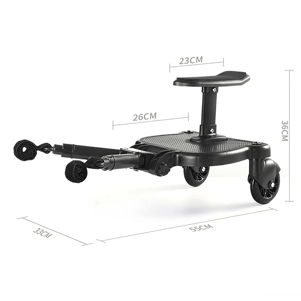 2-in-1 Stroller Ride Board with Detachable Seat and Standing Platform D604