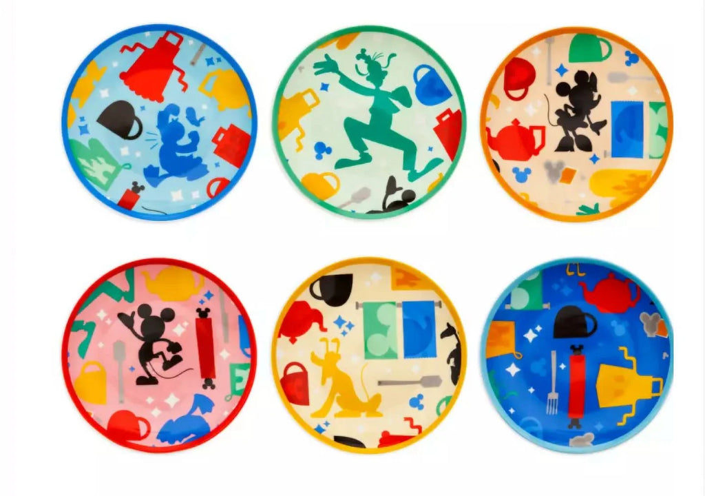 Mickey Mouse and Friends Tidbit Plates with Caddy Set H218