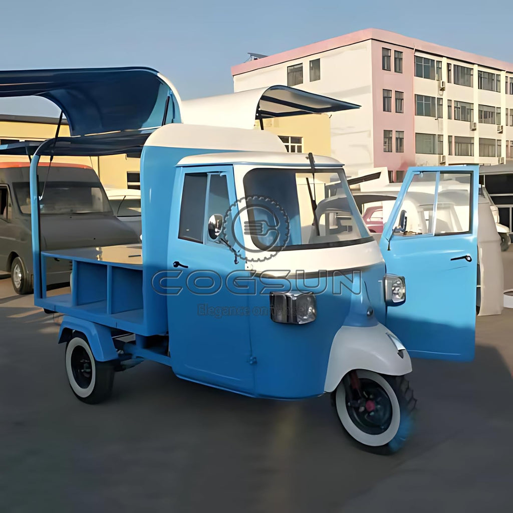 10.5FT Blue Food Trailer with 1 Compartment Sink O799