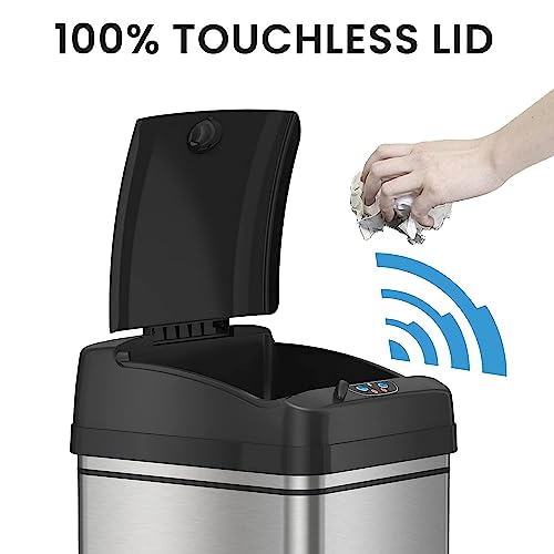 Stainless Steel 16 Gallon Touchless Sensor Trash Can K63750