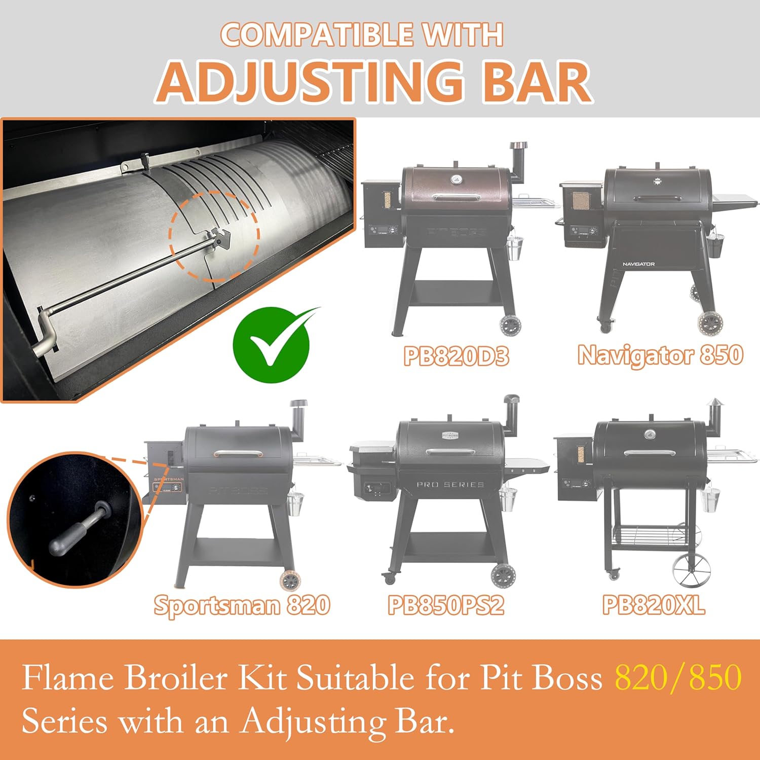 Flame Broiler Kit with Slide Cover and Bottom Kit M274