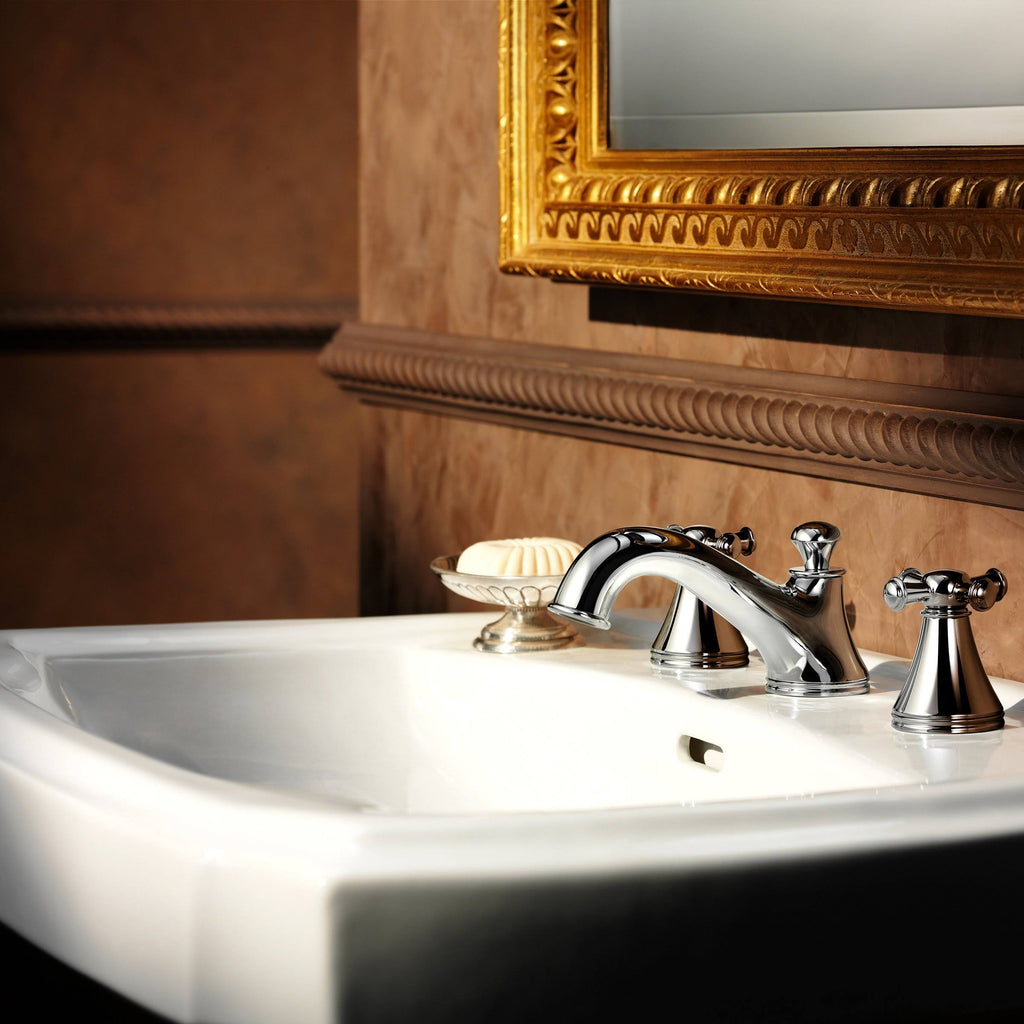 Brushed Nickel Widespread Bathroom Sink Faucet G9096