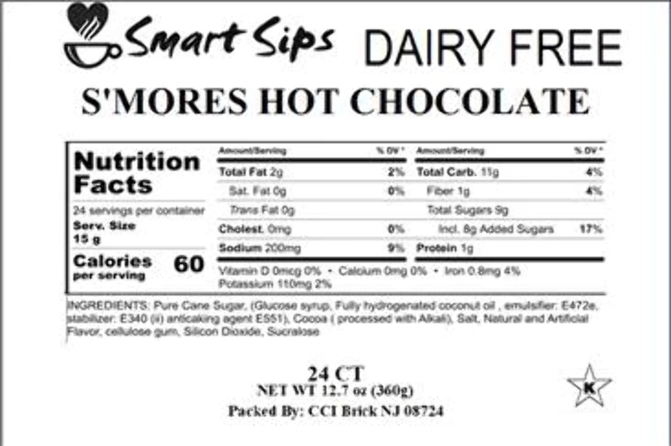 Single-Serve Lactose-Free Hot Cocoa Pods Q48908