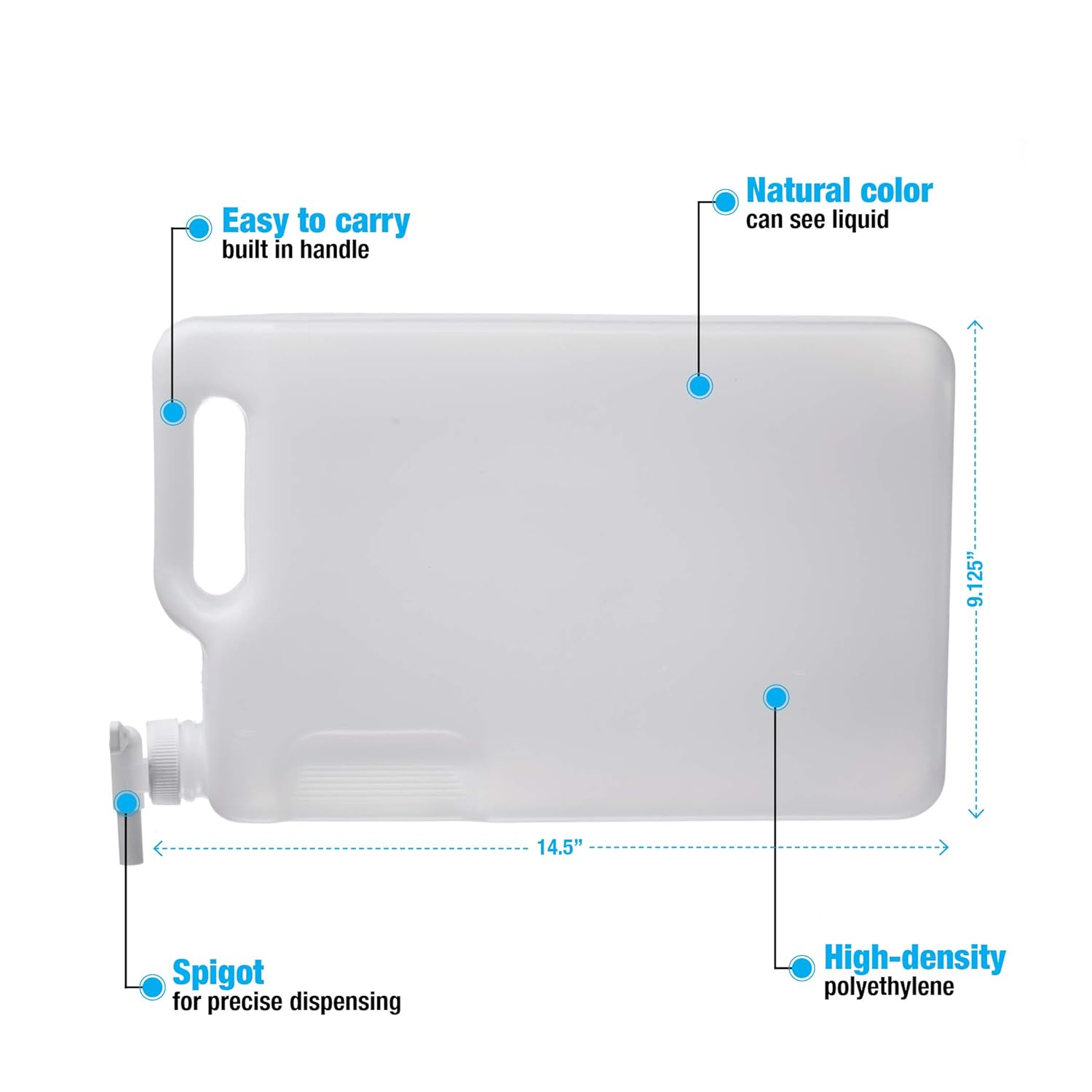 5 Liter HDPE Container with Spigot E994808