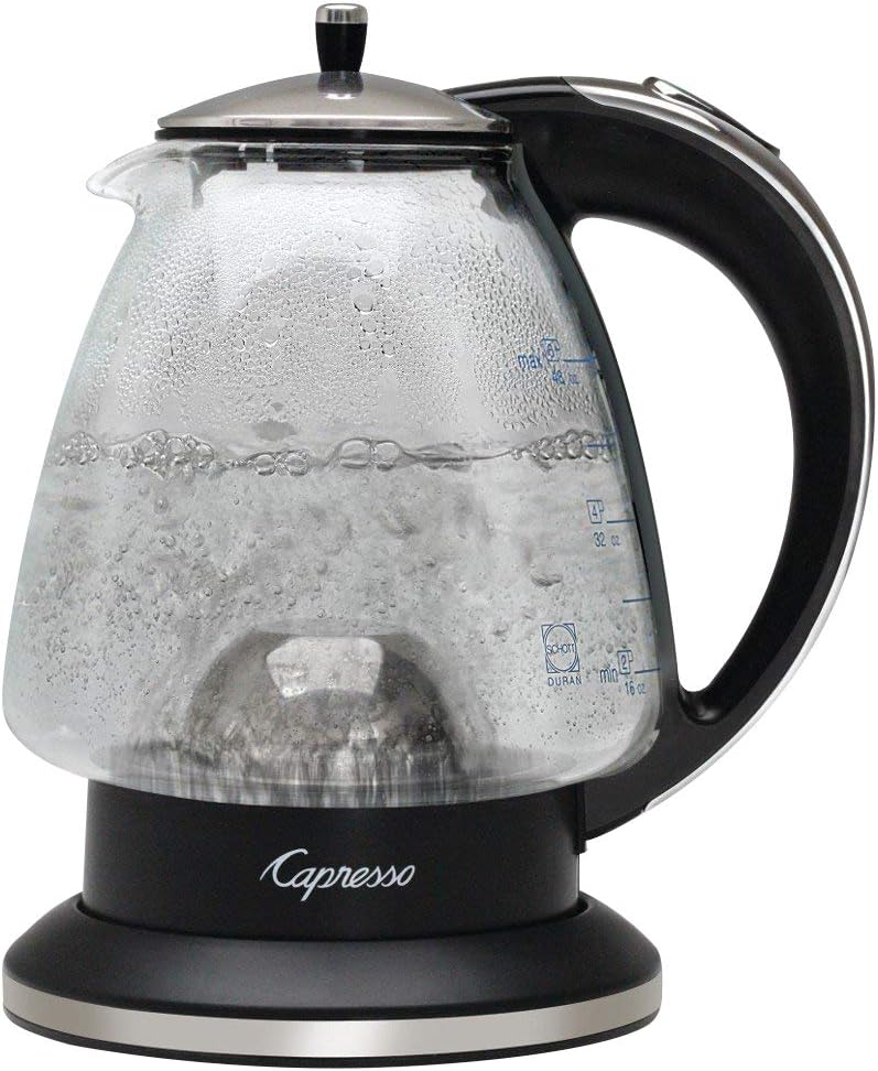48 oz Black Polished Chrome Rapid-Boil Kettle X8695