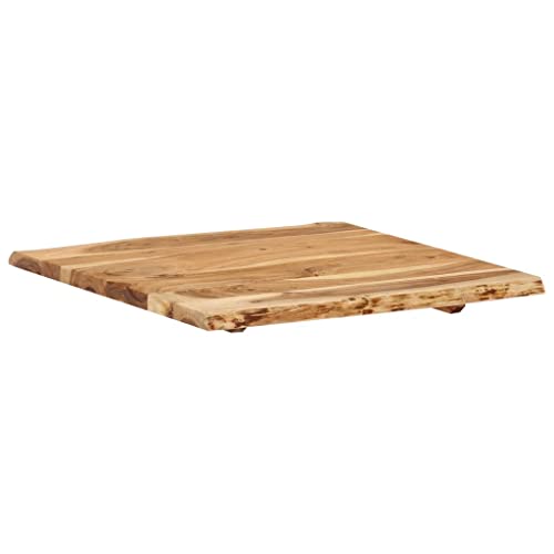 Solid Acacia Wood Table Top 22.8" x (19.7"-23.6") x1 J892923