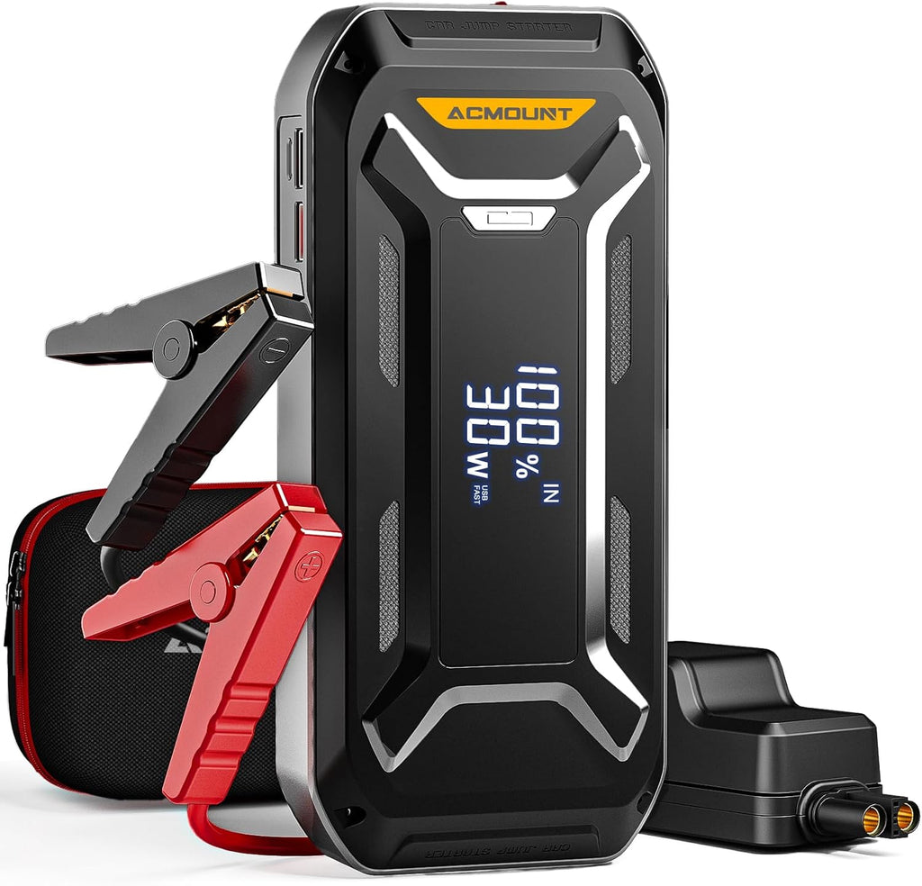 5000A Peak 12V Portable Car Jump Starter with LCD Display V723